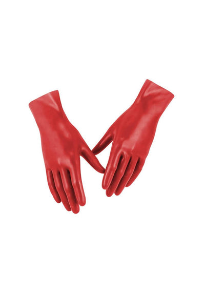 Psi Scarlet Red Latex Gloves Elissa Poppy