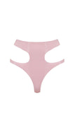 Baby Pink Latex Cut Out Thong Elissa Poppy