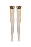 Sigma Leopard Latex Stockings Elissa Poppy