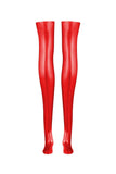 Sigma Scarlet Red Latex Stockings Elissa Poppy