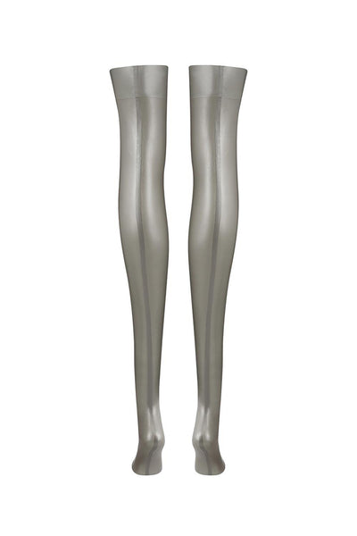 Sigma Silver Latex Stockings Elissa Poppy