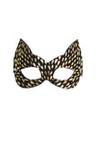 Gold Foil Molded Leather Cat Mask Fräulein Kink