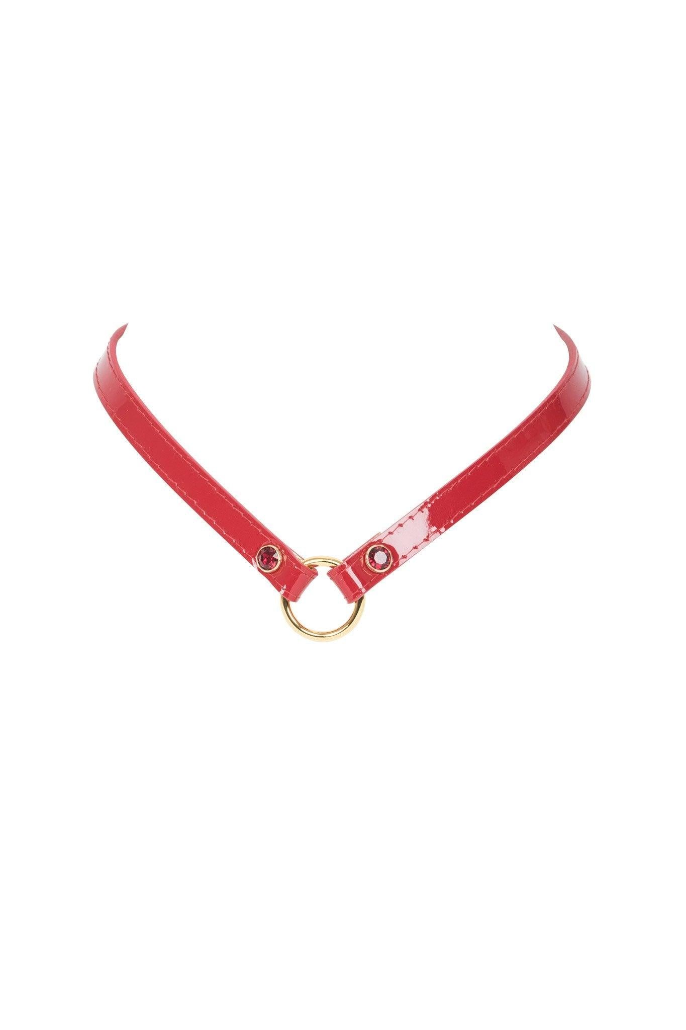 Red Hot Skinny Collar • Fräulein Kink • Luxury Bondage Accessories ...