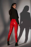 Jill Shiny Red Trousers Patrice Catanzaro