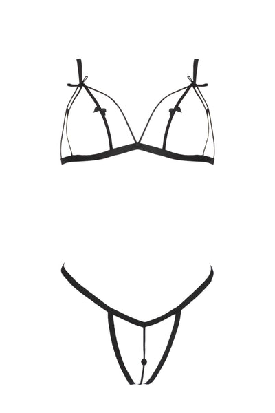Mia Open Cup Lingerie Set Fishbelly