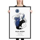 Bitcoin Art in Frame • Lexy x Blue Moon Wolfmumma