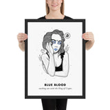 Bitcoin Art in Frame • Evie x Blue Blood Wolfmumma