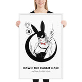 Bitcoin Art in Frame • Margo x Down the Rabbit Hole Wolfmumma