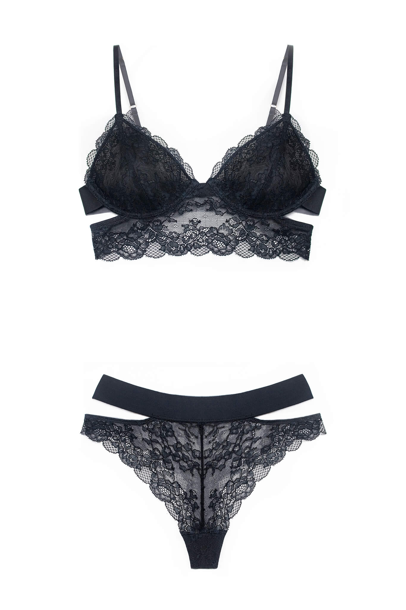 Wild Lace Longline Lingerie Set • Romantic Lingerie • Monique Morin ...