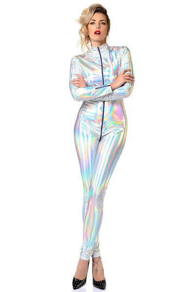 Sweety Holo Silver Catsuit Patrice Catanzaro
