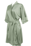 Sage Green Silk Kimono Rusalka Lingerie