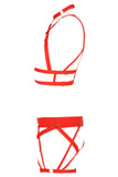 Serguei Red Lingerie Harness Set Impudique
