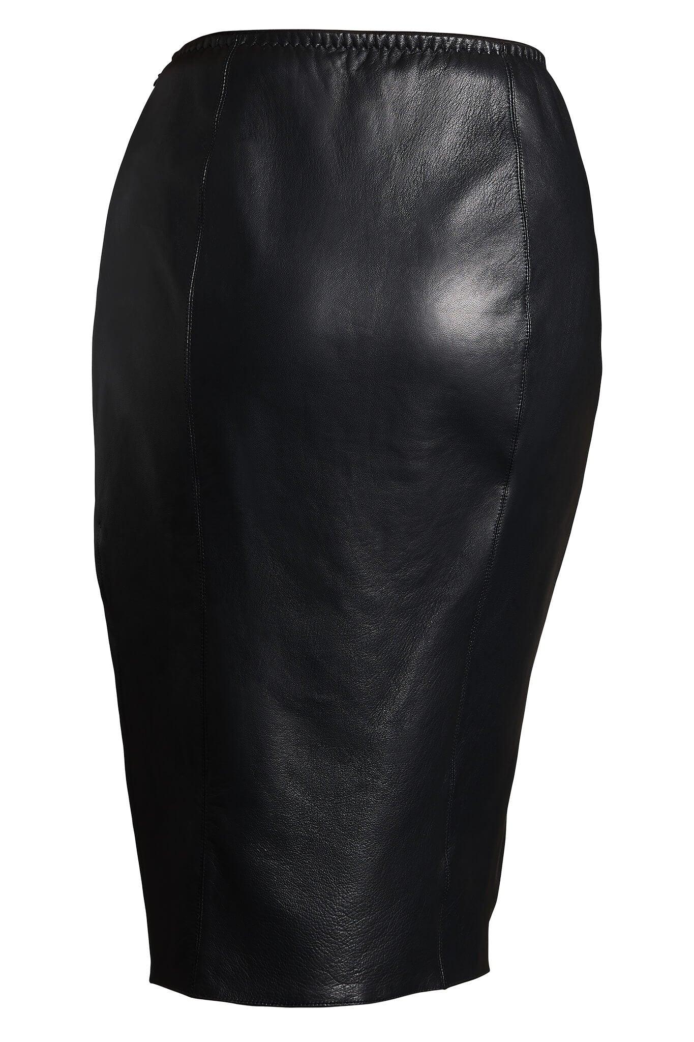 Lexi Black Leather Skirt • Something Wicked • Leather Lingerie– Darkest Fox