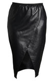 Lexi Black Leather Skirt Something Wicked